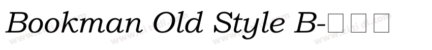 Bookman Old Style B字体转换